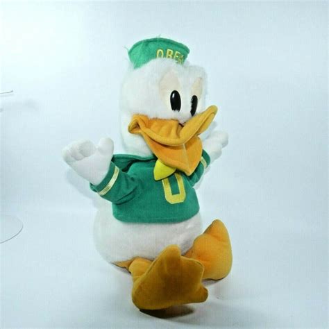 Disney Oregon Ducks Donald Duck Mascot Plush Puddles Eugene 16 Etsy