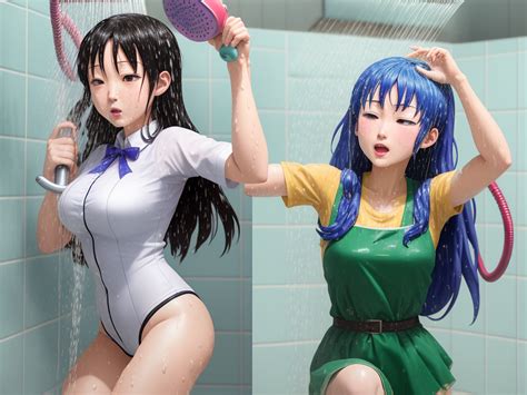 G N Rateur D Art Ai Partir D Un Texte Sex Anime Girl Nude Showering