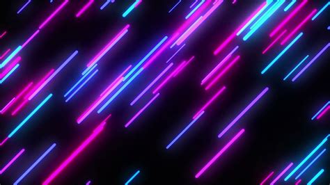 Rounded Neon Lines Background 10 Minutes Looped Animation For