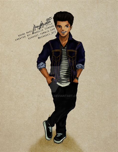 Bruno Mars In Animemanga Style By Echosei On Deviantart