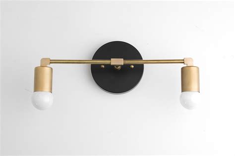 Metallic tubular vanity light minimalist black/brass led wall lamp fixture with adjustable head design. Vanity Light Fixture Bathroom Sconce Vanity Lighting ...