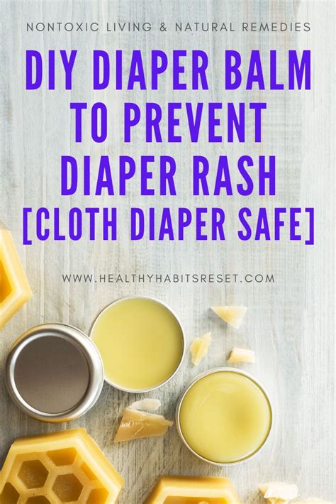 Diy Diaper Balm To Prevent Diaper Rash Cloth Diaper Safe Natural