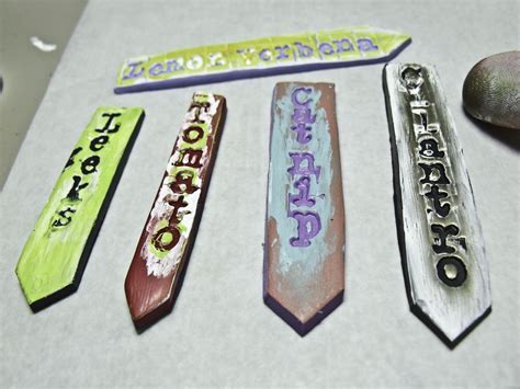 The Clay Geeks Blog Polymer Clay Garden Markers How To