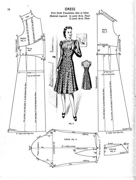 Winter Sewing Patterns Vintage Dress Sewing Patterns Sewing Pattern