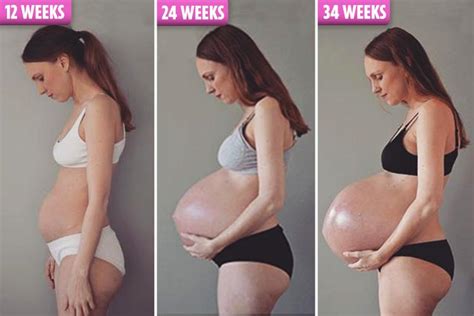 Incredible Video Shows Mum To Be S Giant Baby Bump Just Days Before Triplets Are Due The