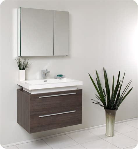 Vessel sinks work well with small bathrooms, especially when you can convert a tiny surface into an impromptu vanity that fits perfectly in a tiny space. Floating Bathroom Vanities - Contemporary - Bathroom ...