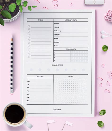 A5 Weekly Planner Printable Week On 2 Pages A5 Wo2p Etsy