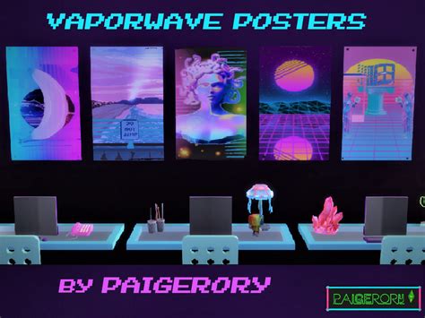 The Sims Resource Vaporwave Posters Requires Get Together