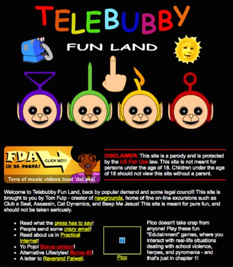 Teletubby Funland Newgrounds Know Your Meme