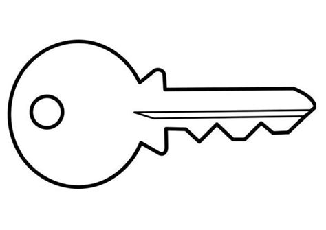 Key Coloring Page Printable Coloring Pictures Keys Only Coloring