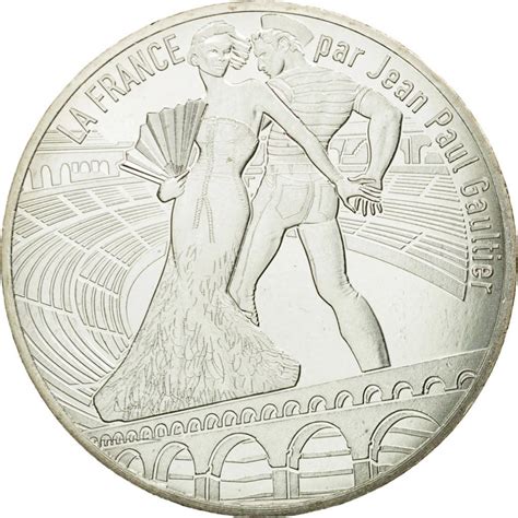 France 10 Euro Silver Coin France By Jean Paul Gaultier I