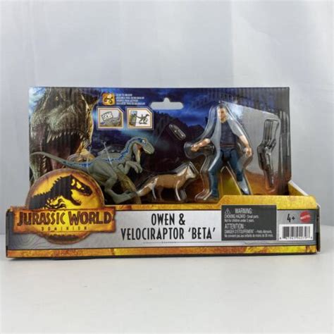 Jurassic World Dominion Owen And Velociraptor Beta Pack 887961942798 Ebay