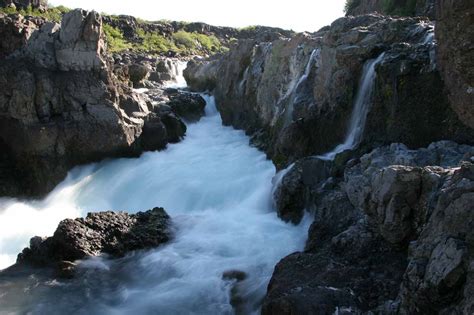 Barnafoss Waterfall And Natural Bridge With A Tragic Saga