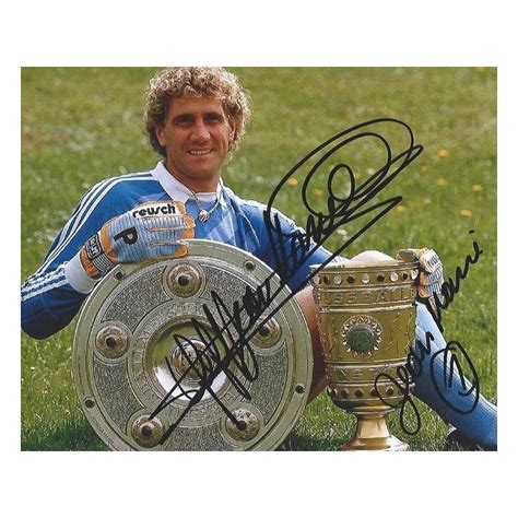 Jean marie pfaff and one of the most spectacular own goals in bundesliga history. Autographe Jean Marie PFAFF (Photo dédicacée)