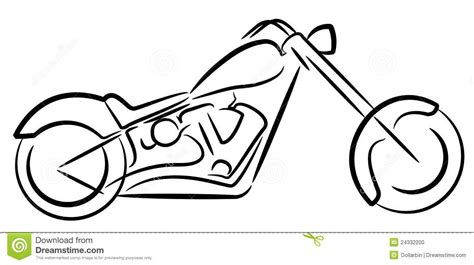 Motorcycle Outline Drawing Free Download On Clipartmag