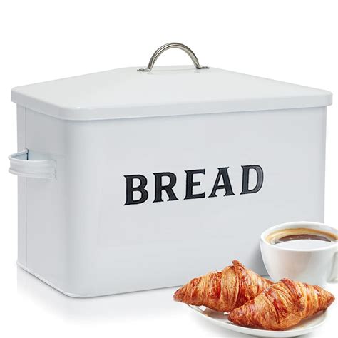 Buy Ulrikco Farmhouse Extra Large Bread Box With Lid Space Saving