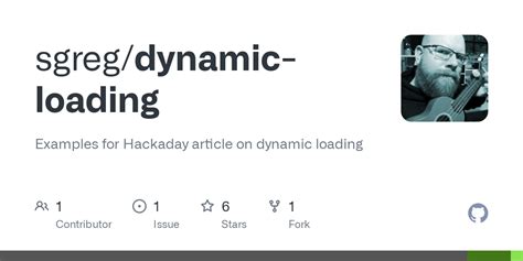 Dynamic Loadingplugin Increasec At Master · Sgregdynamic Loading