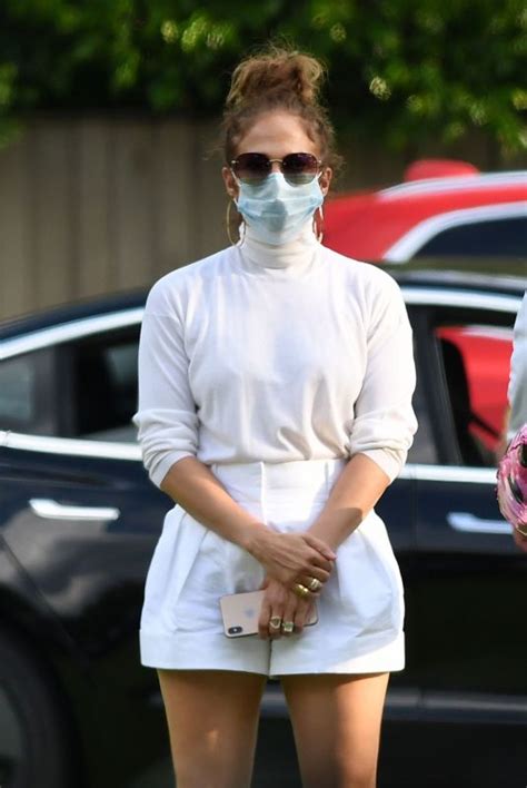 Jennifer Lopez Wearing Mask At Alex Rodriguezs Daughter S 12th