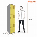 Locker Filerk Serie C - LC3-SU | Filerk | Lockers Metálicos | Estantes ...