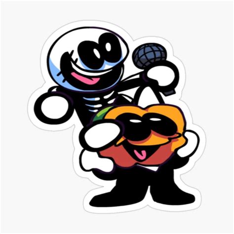 Friday Night Funkin Skid And Pump Stickerskid And Pump Cartoon Images