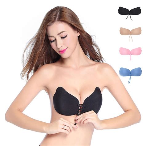 Millyn Bandage Self Adhesive Invisible Strapless Push Up Bra Top Stick Gel Silicone Bralette
