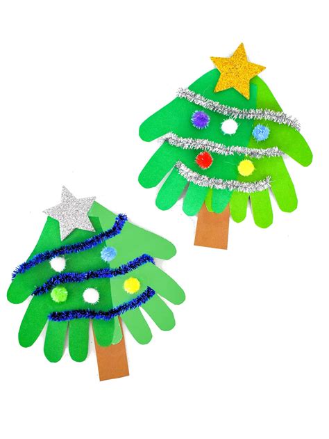Christmas Tree Handprint Art