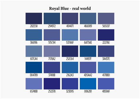 Royal Blue Color Code Different Shades Of Blue A List With Color