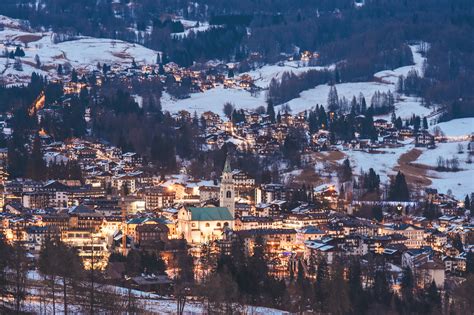 Cortina Italy Town Turns Just Magical At Night Grey Moss Read
