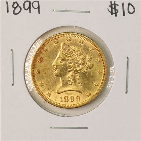 1899 10 Liberty Head Eagle Gold Coin