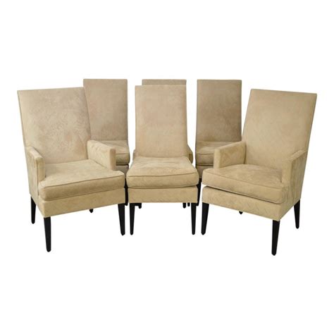 Customers also viewed these products. Quality Set of 6 Upholstered Parsons Dining Chairs | Chairish