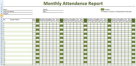 How To Make Attendance Sheet In Excel Easy To Use Free Download