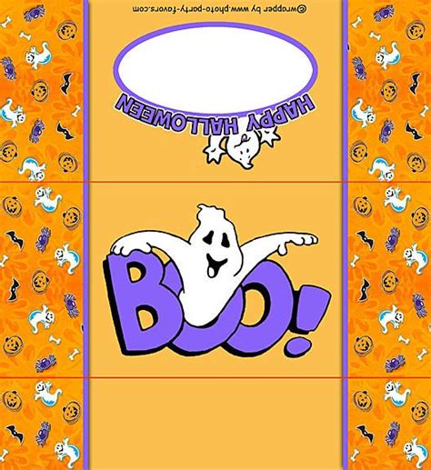 Free Printable Halloween Ghost Candy Bar Wrapper Ready To Personalize