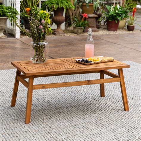 Forest Gate Olive Outdoor Acacia Wood Coffee Table Mrorganic Store