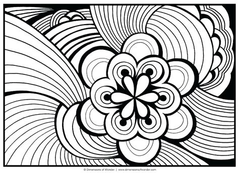 Hard Abstract Coloring Pages At Free Printable