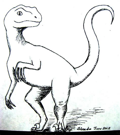 Velociraptor Sketch By Midnighttiger8140 On Deviantart