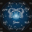 Zodiac Sign Gemini Stock Illustration - Download Image Now - iStock