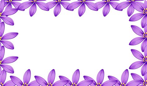 A Purple Flower Frame 474693 Vector Art At Vecteezy