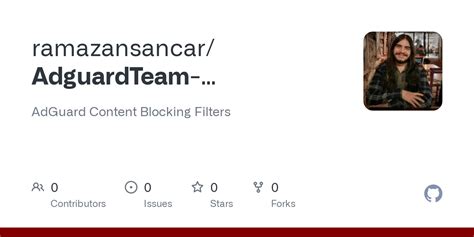 Github Ramazansancaradguardteam Adguardfilters Adguard Content