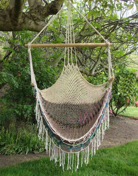 Use these free plans for building this homemade hammock frame and then enjoy a good rest in it. Vintage Macrame Hammock Swing Chair 1970s by JBHoffman on ...