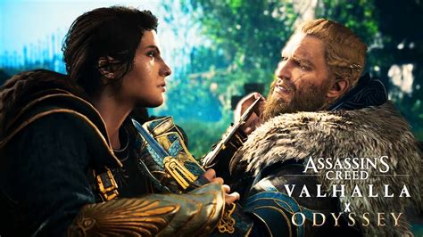 Eivor Vs Kassandra Fight Scene Assassin S Creed Crossover Stories Valhalla And Odyssey 4k Uhd