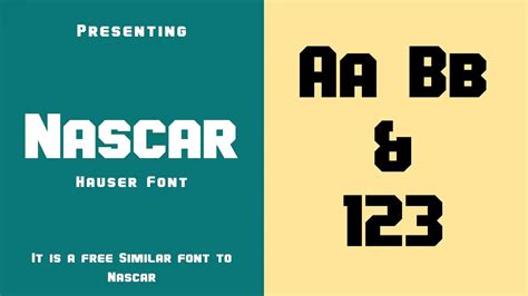 Nascar Font Download Free Ifree Fonts