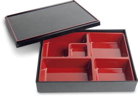 Bento Box Japanese Black Red 275x125x6cm Tokogembiranl