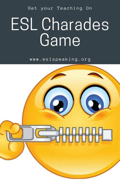 Esl Charades Game For Kids Or Adults Easy Charades In English