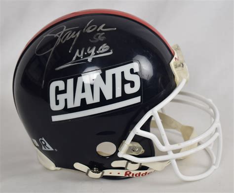 Lot Detail Lawrence Taylor Autographed New York Giants Full Size Helmet