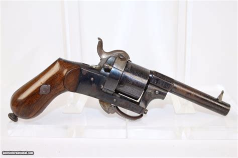 Fine Belgian Antique Arendt 7mm Pinfire Revolver