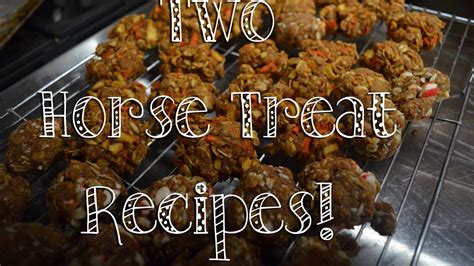 Two Horse Treat Recipes Equestrianbliss Youtube