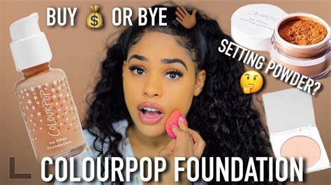 Testing New Colourpop No Filter Matte Foundation Hot Or Not Youtube