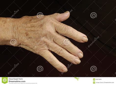 Old Woman Hand Stock Image Image Of Senior Hands Serene 63675859