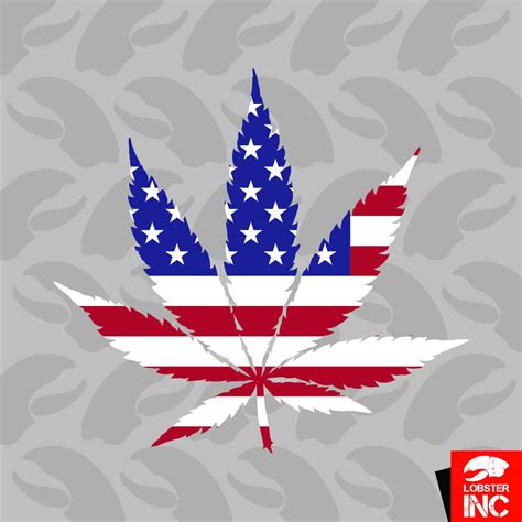 Bandera americana weed marihuana hoja etiqueta etiquetada Etsy España
