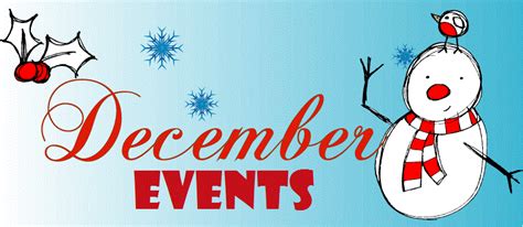 Upcoming Events In December